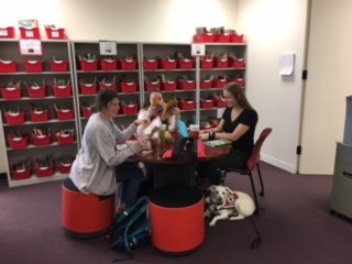 Students working in the Borg Center